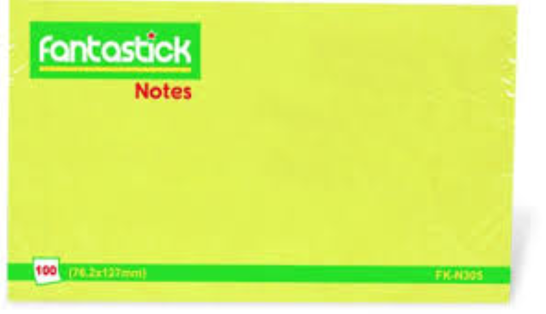 Fantastick Stick Notes 3x5" Fluor.Green FK-N305-GNF
